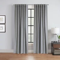 Mulberry Rod Pocket Back Tab Light-Filtering Single Curtain Panel