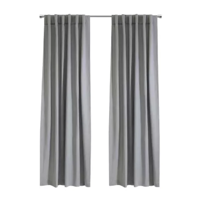 Mulberry Rod Pocket Back Tab Light-Filtering Single Curtain Panel