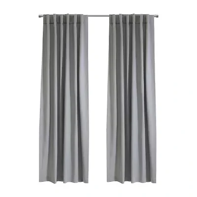 Mulberry Rod Pocket Back Tab Light-Filtering Single Curtain Panel
