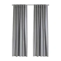 Mulberry Rod Pocket Back Tab Light-Filtering Single Curtain Panel