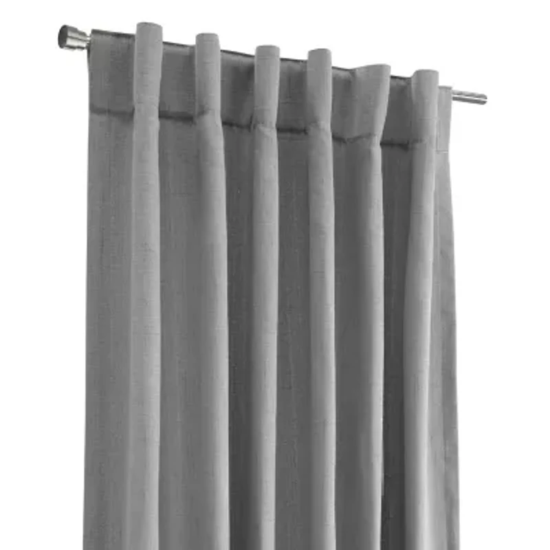 Mulberry Rod Pocket Back Tab Light-Filtering Single Curtain Panel