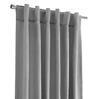 Mulberry Rod Pocket Back Tab Light-Filtering Single Curtain Panel