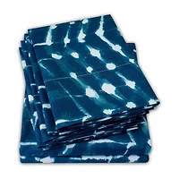 Sweet Home Collection™ Printed Monroe Ultra Soft Microfiber Sheet Set with Bonus Pillowcases