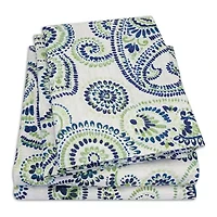 Sweet Home Collection™ Modern Paisley Printed Sheet Set, Double Brushed Microfiber