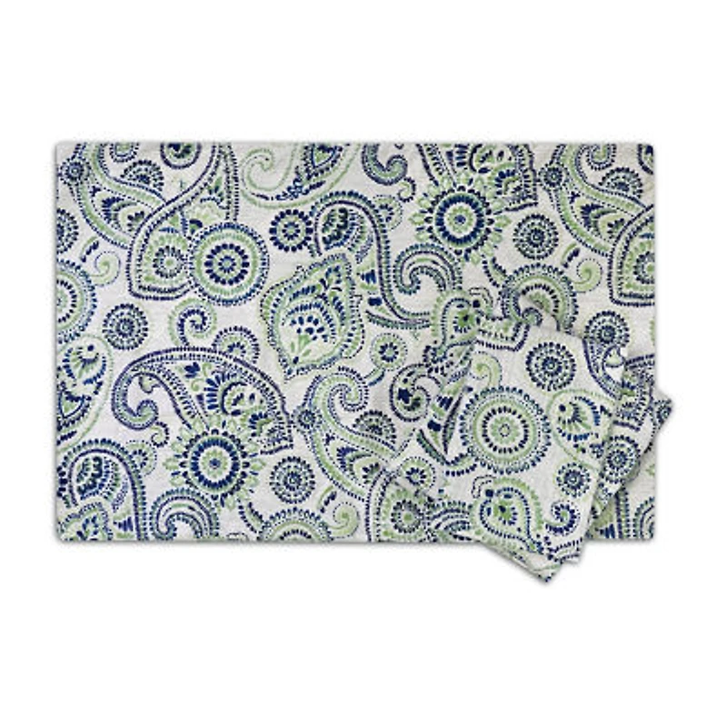 Sweet Home Collection™ Modern Paisley Printed Sheet Set, Double Brushed Microfiber