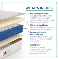 Sealy Posturepedic Naturals Muir 13" Firm Tight Top - Mattress + Box Spring