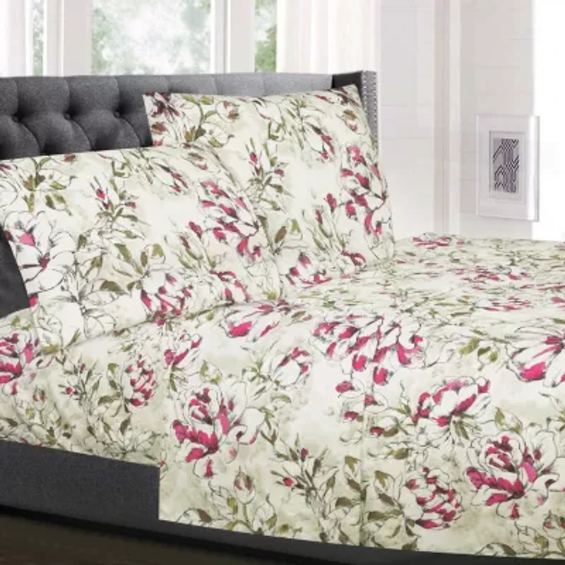 Sweet Home Collection™ Dolce Printed Sheet Set, Double Brushed Microfiber