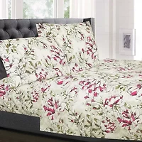 Sweet Home Collection™ Dolce Printed Sheet Set, Double Brushed Microfiber