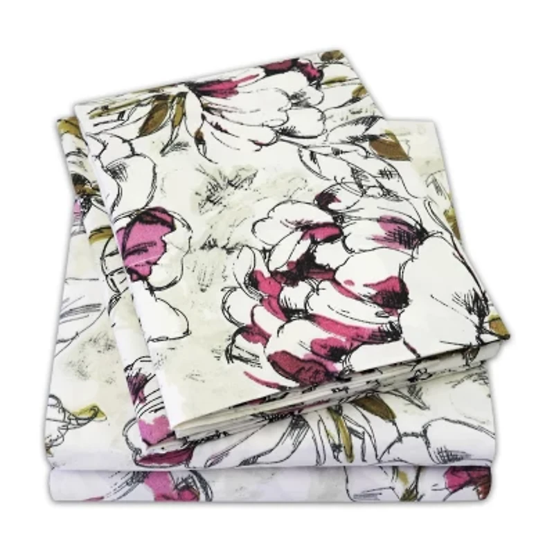 Sweet Home Collection™ Dolce Printed Sheet Set, Double Brushed Microfiber