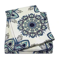 Sweet Home Collection™ Ashley Printed Sheet Set, Double Brushed Microfiber