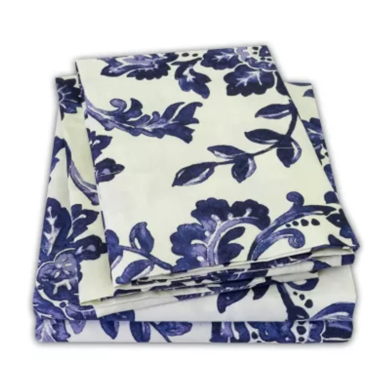 Sweet Home Collection™ Tuscany Printed Sheet Set, Double Brushed Microfiber