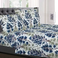 Sweet Home Collection™ Florence Printed Sheet Set, Double Brushed Microfiber