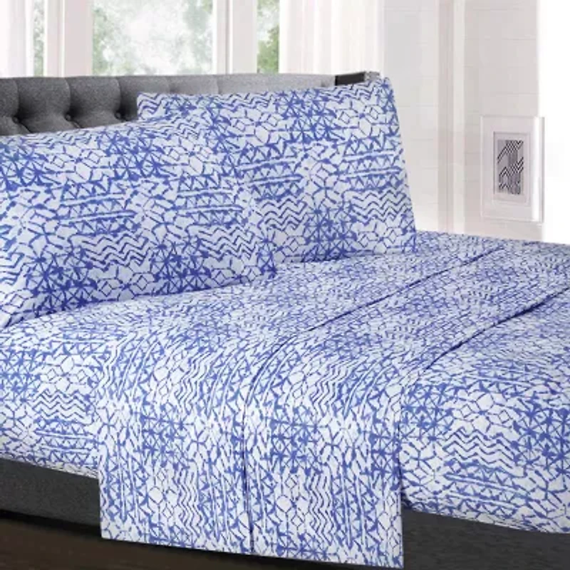 Sweet Home Collection™ McKenzie Printed Sheet Set, Double Brushed Microfiber