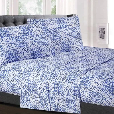 Sweet Home Collection™ McKenzie Printed Sheet Set, Double Brushed Microfiber