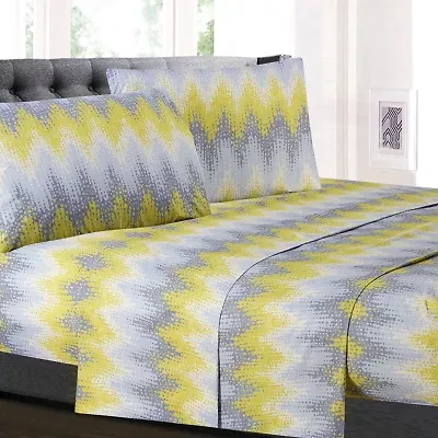 Sweet Home Collection™ Malibu Printed Sheet Set, Double Brushed Microfiber