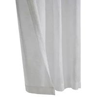 Diamante Grommet Top Embroidered Sheer Single Curtain Panel