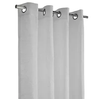 Habitat Diamante Grommet Top Embroidered Sheer Single Curtain Panel