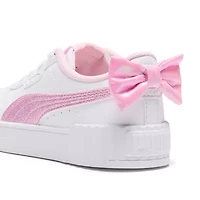 PUMA Carina 3.0 Bow Little Kid Girls Sneakers