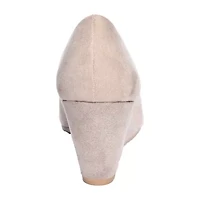 CL by Laundry Nima Womens Round Closed Toe Wedge Heel Pumps