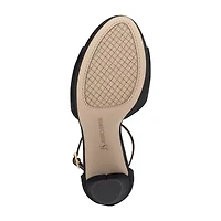 JS Jessica Simpson Izzella Womens Round Open Toe Chunky Heel Pumps