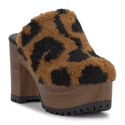 JS Jessica Simpson Tyvah Womens Round Closed Toe Clogs