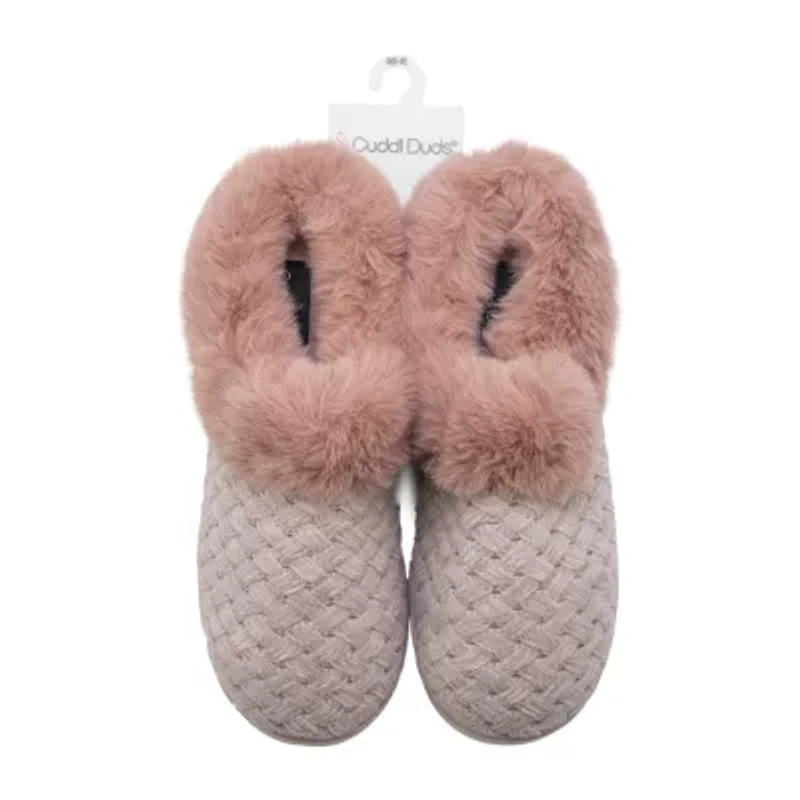 Cuddl Duds Chenille Womens Clog Slippers
