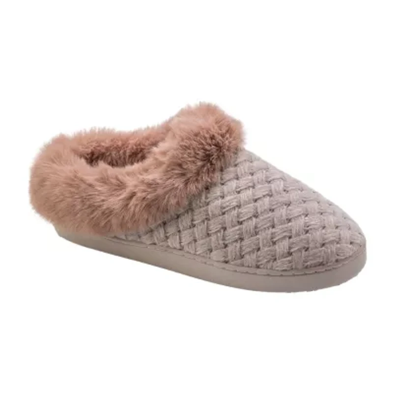 Cuddl Duds Chenille Womens Clog Slippers