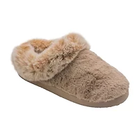 Cuddl Duds Faux Fur Womens Clog Slippers
