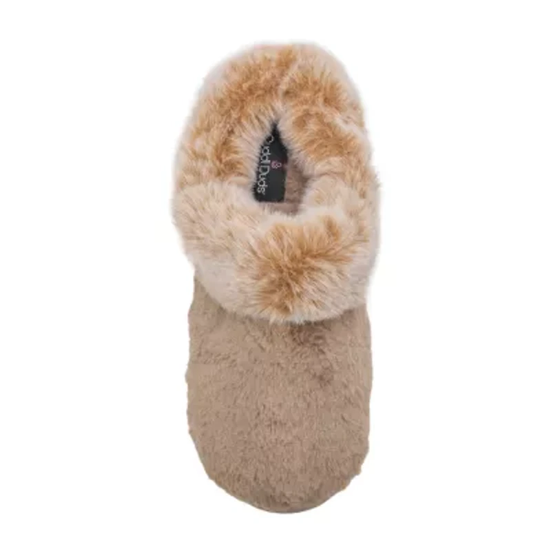Cuddl Duds Faux Fur Womens Clog Slippers