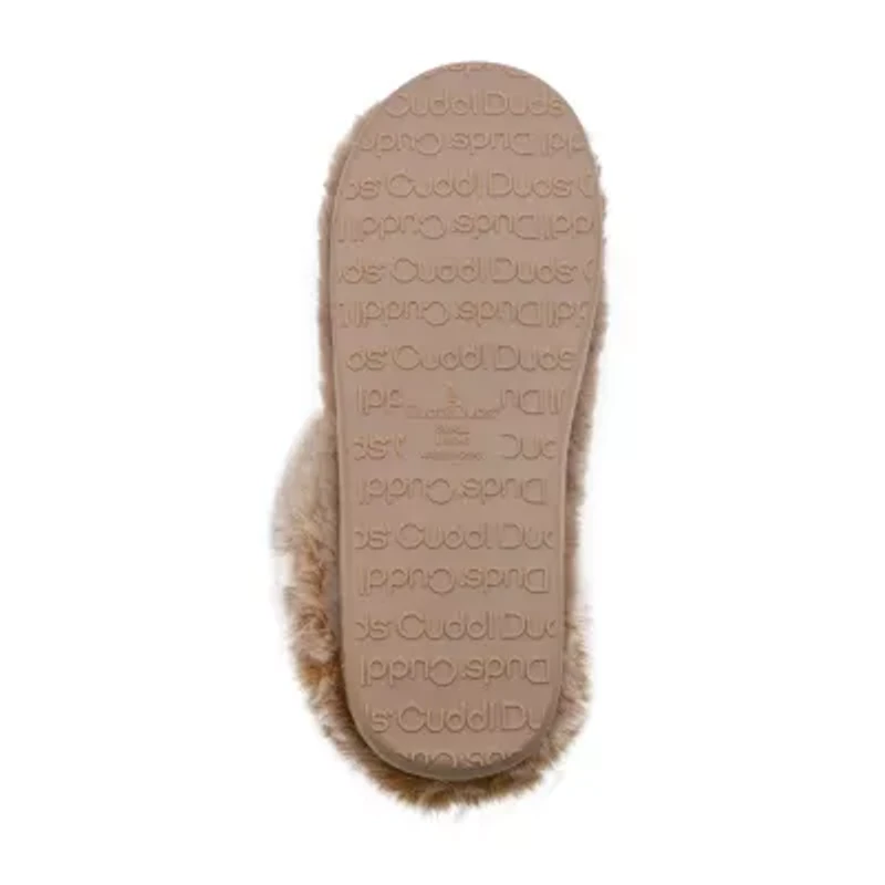 Cuddl Duds Faux Fur Womens Clog Slippers