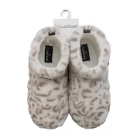 Cuddl Duds Cable Knit Womens Bootie Slippers