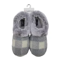 Cuddl Duds Buffalo Womens Memory Foam Clog Slippers