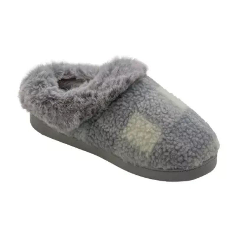 Cuddl Duds Buffalo Womens Memory Foam Clog Slippers