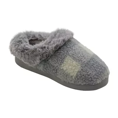Cuddl Duds Buffalo Womens Memory Foam Clog Slippers