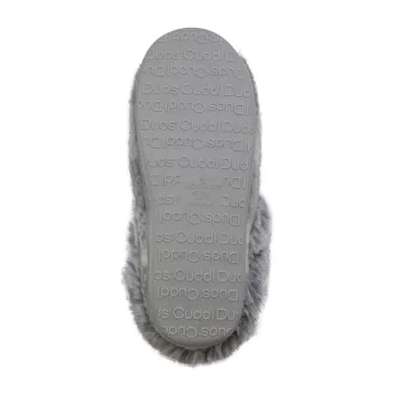 Cuddl Duds Buffalo Womens Memory Foam Clog Slippers