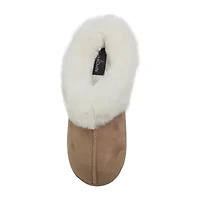Cuddl Duds Microsuede Clog Womens Memory Foam Slippers
