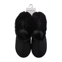 Cuddl Duds Microsuede Womens Memory Foam Clog Slippers