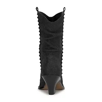 JS Jessica Simpson Womens Zolini Stacked Heel Cowboy Boots