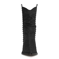 JS Jessica Simpson Womens Zolini Stacked Heel Cowboy Boots