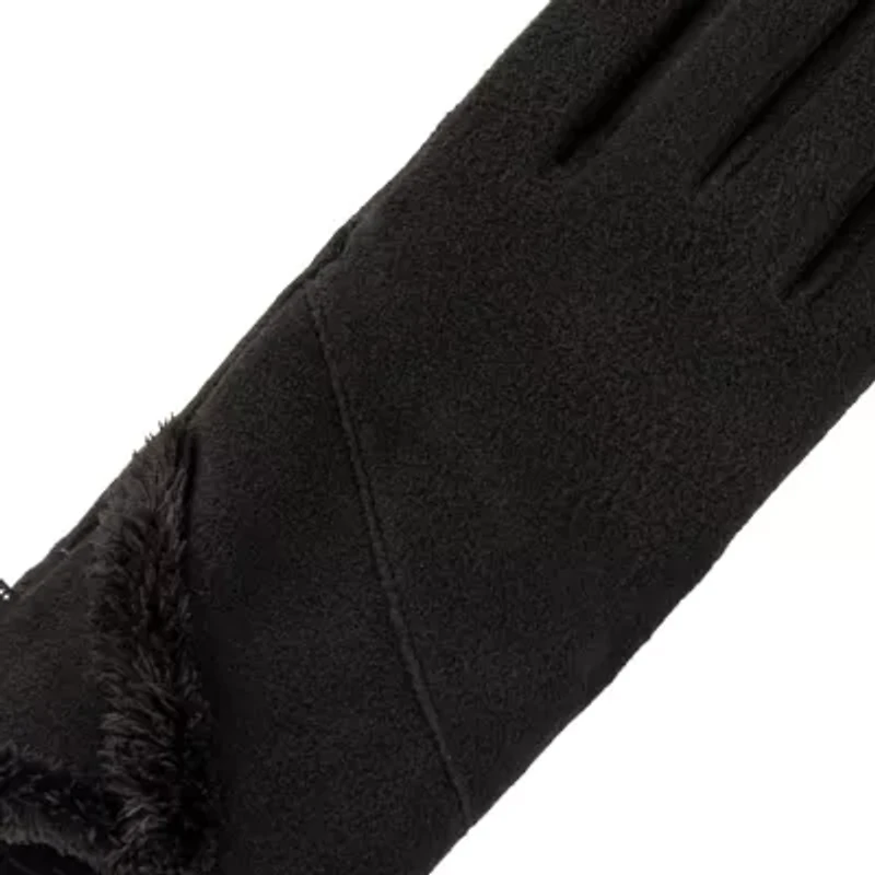 Isotoner Smartdri Fleece Glove With Overlap Wrist Detail And Smartouch 1 Pair Gloves