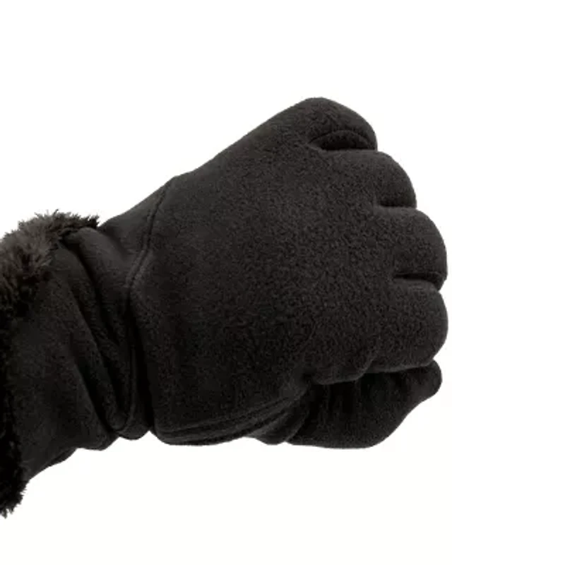 Isotoner Smartdri Fleece Glove With Overlap Wrist Detail And Smartouch 1 Pair Gloves