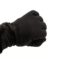 Isotoner Smartdri Fleece Glove With Overlap Wrist Detail And Smartouch 1 Pair Gloves