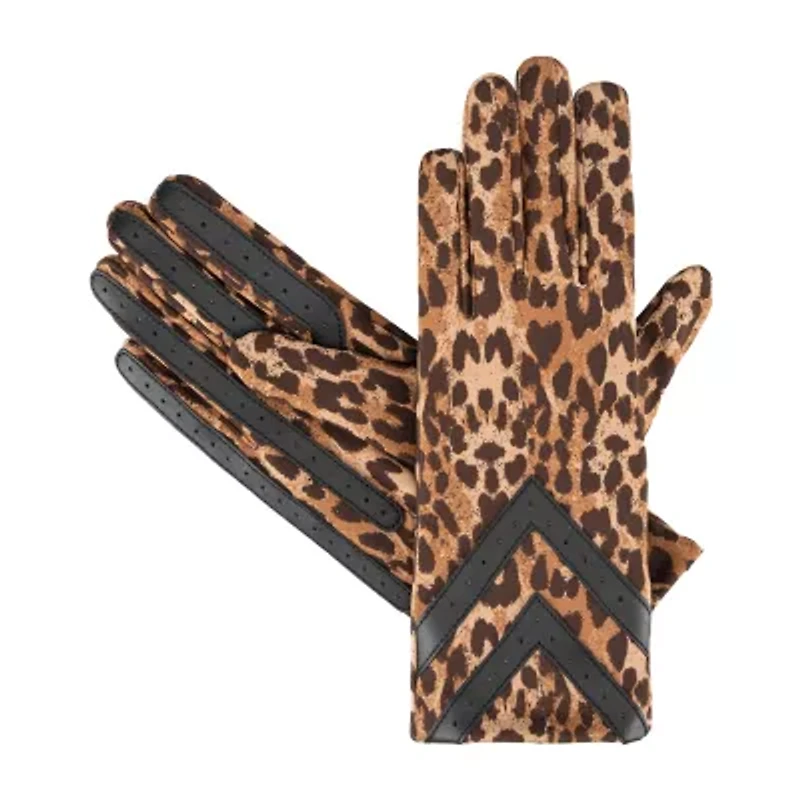 Isotoner Smartdri Spandex 3 Btl With Chevron Appliquest At Wrist 1 Pair Gloves