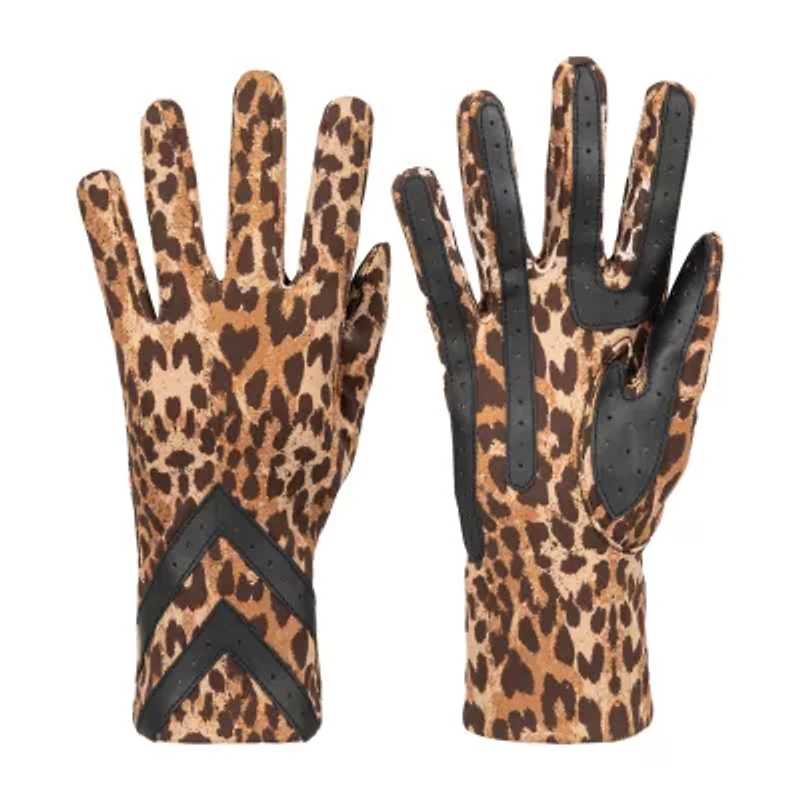 Isotoner Smartdri Spandex 3 Btl With Chevron Appliquest At Wrist 1 Pair Gloves