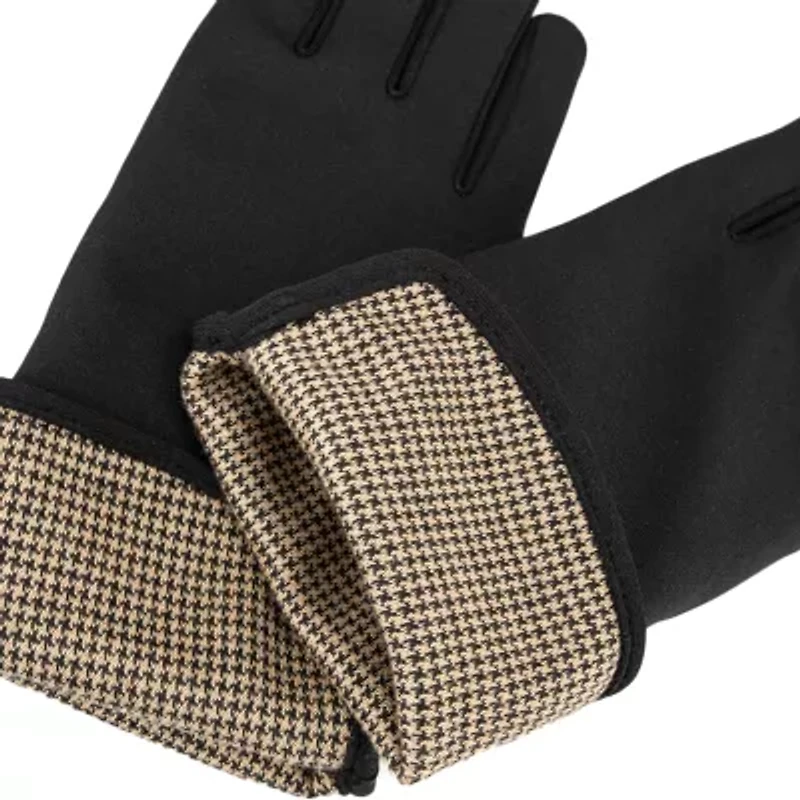 Isotoner Spandex With Herringbone Lining 1 Pair Gloves
