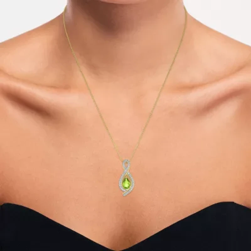 Womens Gemstone 14K Gold Over Silver 2-pc. Pear Jewelry Set
