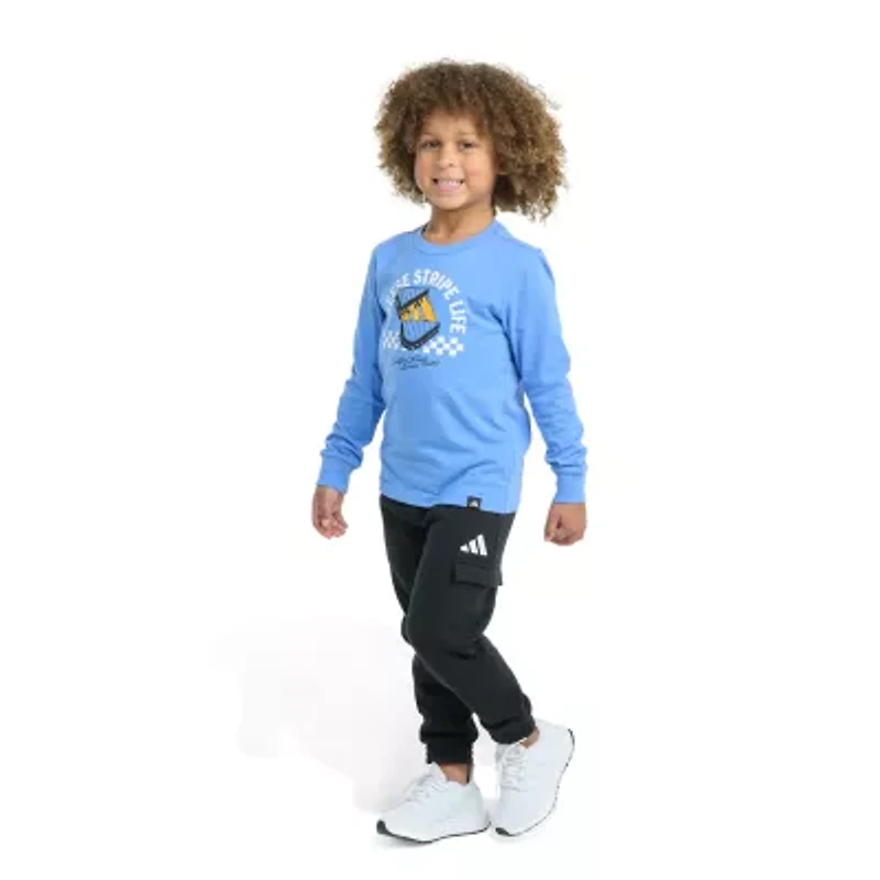 adidas Little Boys 2-pc. Pant Set
