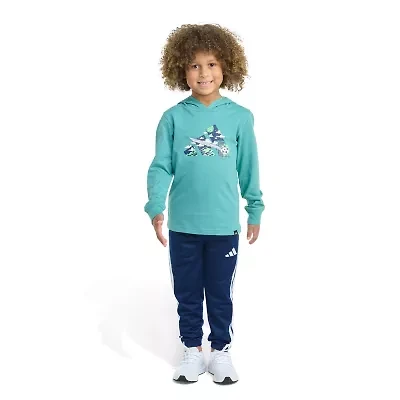 adidas Little Boys 2-pc. Pant Set