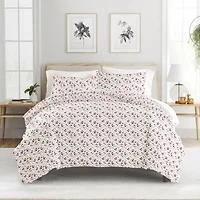 Casual Comfort Premium Ultra Soft 3-pc. Blossoms Print Duvet Cover Set