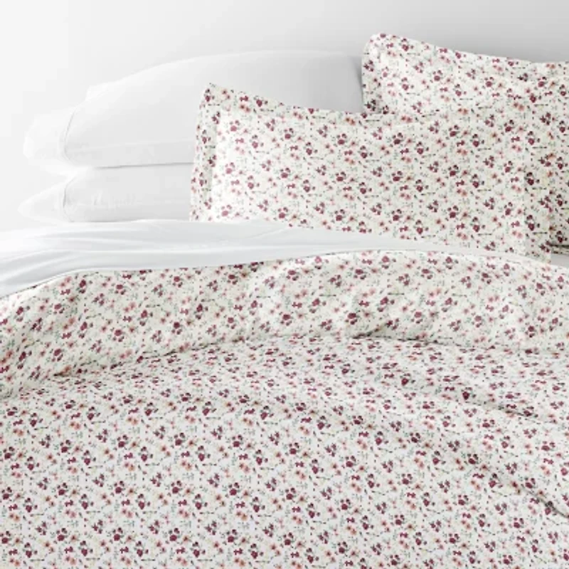 Casual Comfort Premium Ultra Soft 3-pc. Blossoms Print Duvet Cover Set